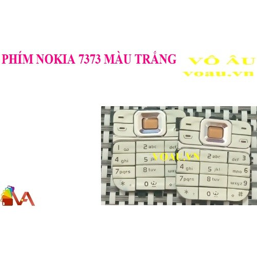 PHÍM NOKIA 7373 MÀU TRẮNG