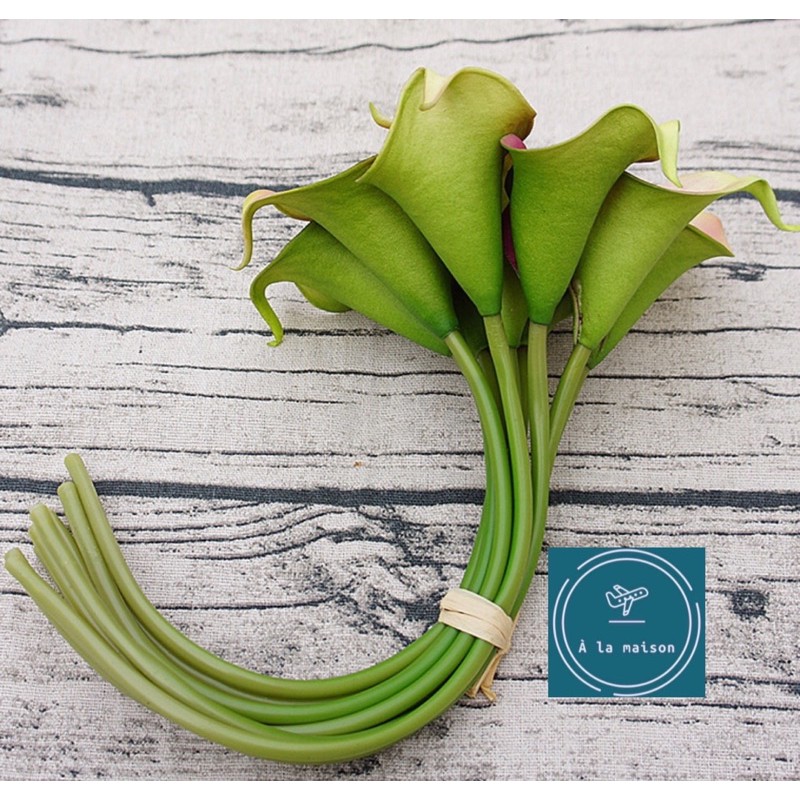 Cành hoa Calla lily loại 1 cao 33cm đẹp sang trọng, bằng PU, hoa cô dâu, hoa cưới, hoa decor trang trí