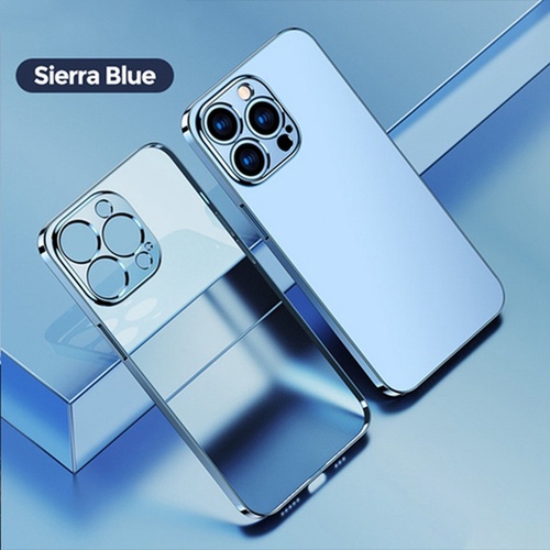 Ốp Điện Thoại tpu Mềm Trong Suốt Khung Vuông Mạ Sang Trọng Cho iPhone 13 12 11 Pro Max Mini x xr xs se 2020