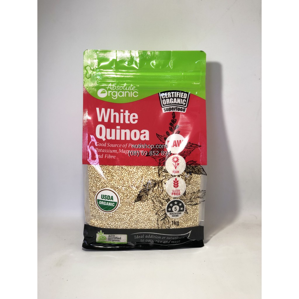 Hạt Quinoa (Diêm mạch) Absolute Organic 1KG