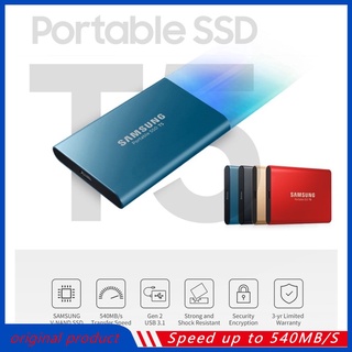 Samsung Portable T5 SSD 2TB 1TB 500GB Ổ cứng thể rắn gắn ngoài USB 3.1 Gen2 và tương thích cho PC