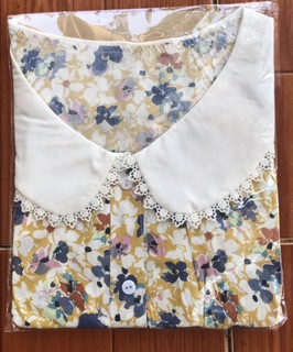 Sơ Mi Hoa Cổ Sen Cộc Tay CR200512