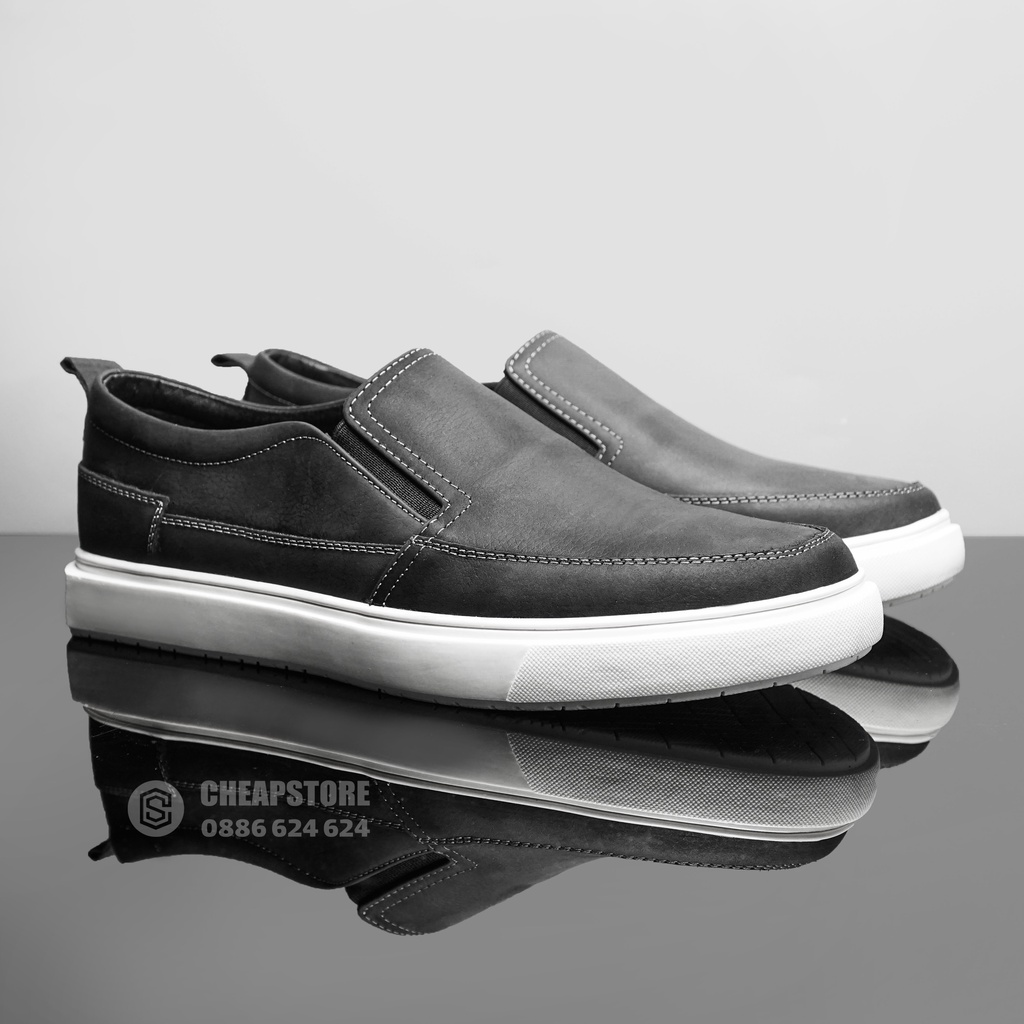 Giày Da Bò Slipon CHEAPSTORE thời trang CS480