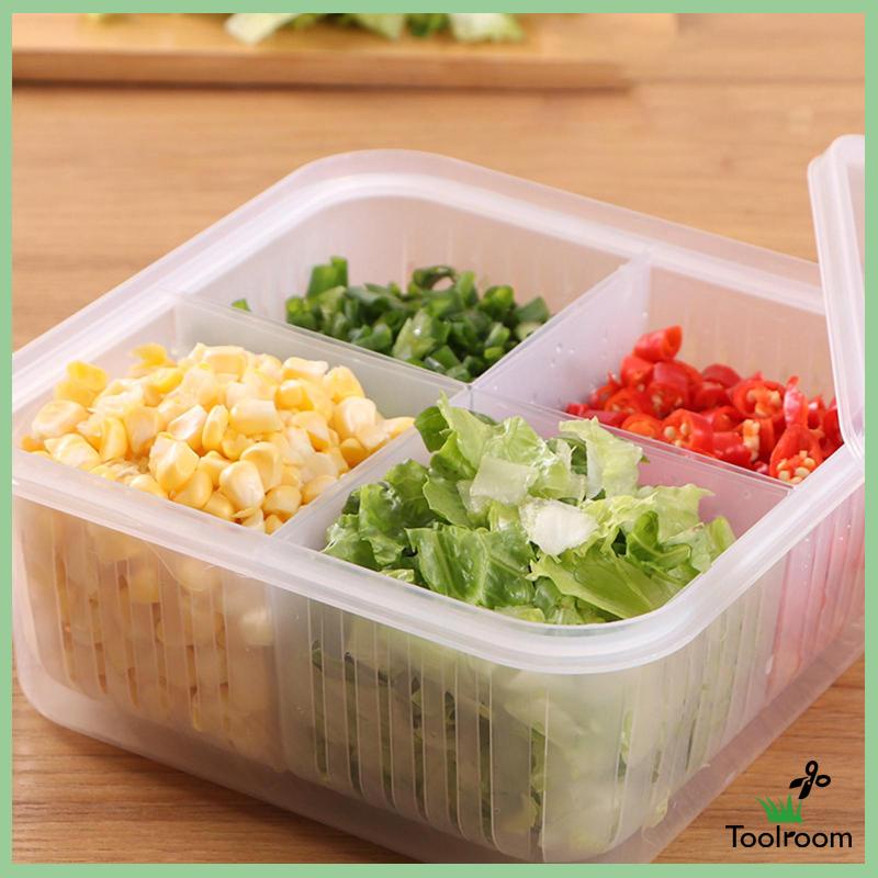 Hộp nhựa 4 ngăn đựng thực phẩm tiện lợi