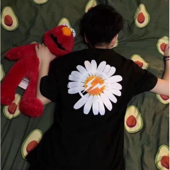 [SALE SẬP SÀN] Siêu phẩm áo phông in hình hoa cúc trắng 5D chất cotton 4c