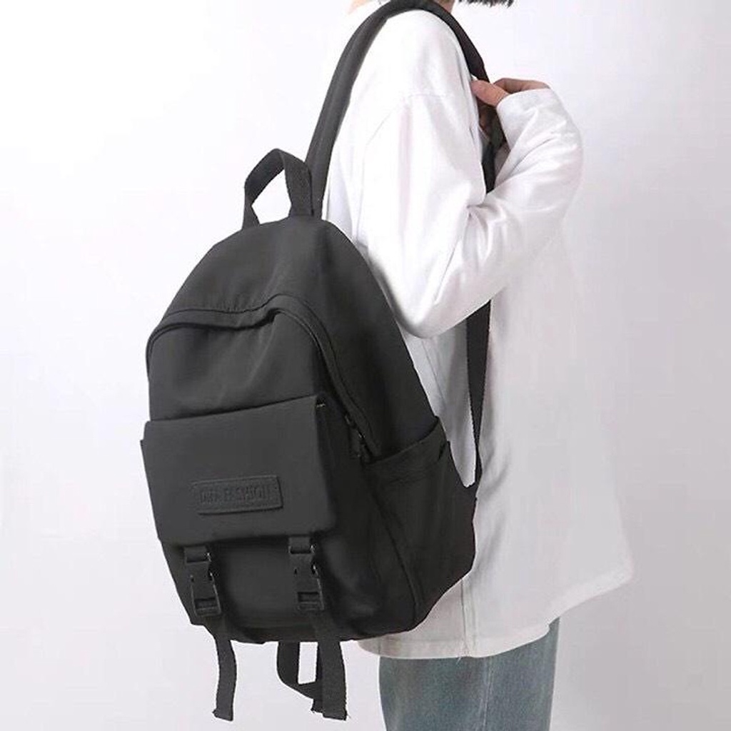 Balo đi học thời trang nam, nữ (Unisex) chống nước có ngăn đựng laptop ( balo khóa dọc)
