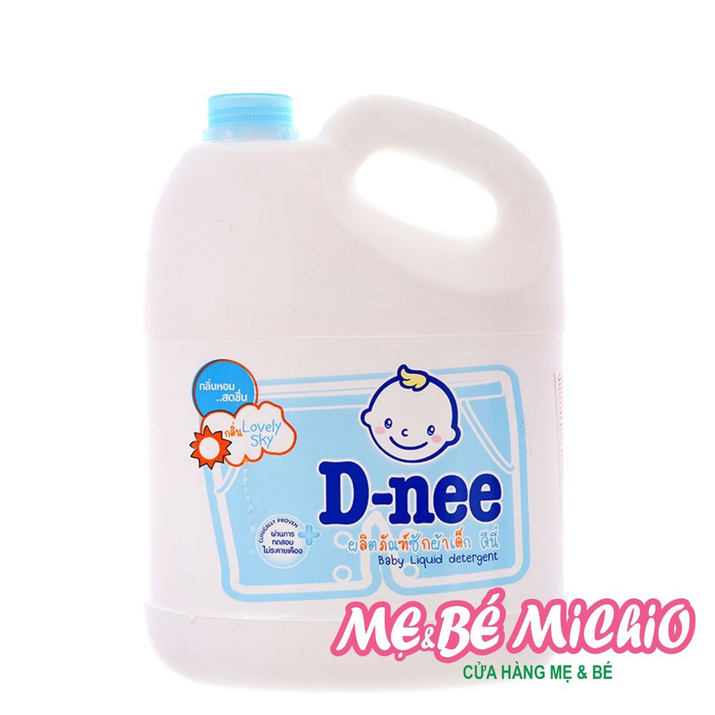 Nước Giặt Xả Cho Bé D-nee Lovely Sky Chai 3000ml (Dnee Xanh)