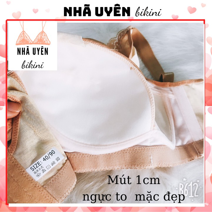 Áo ngực định hình, không gọng, đệm mỏng, dây bản to định hình ngực