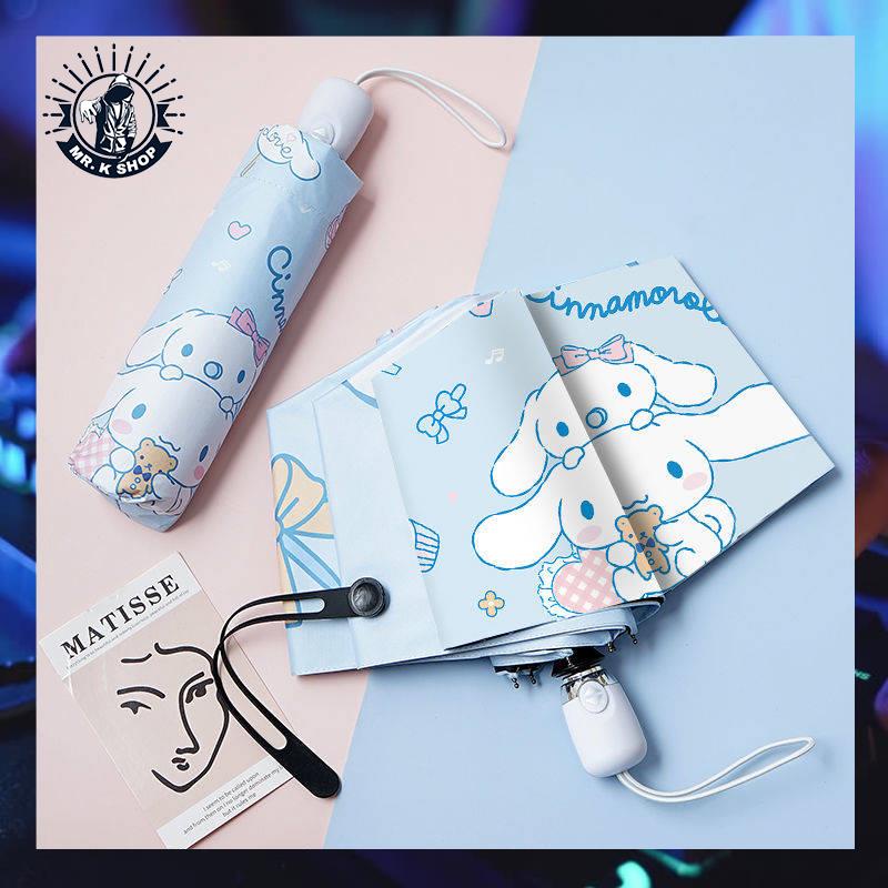 Dù Xếp Tự Động Chống Tia Uv Nắng Mưa Họa Tiết Dễ Thương