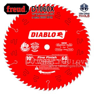 Lưỡi cưa gỗ hợp kim diablo 250 x 16 mm x 60t freud d1060x