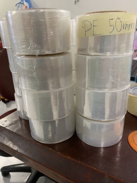Pe quấn 5cm-185gram lõi 40g giá chỉ có 14000/ cuộn