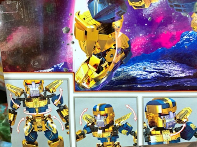 Đồ Chơi Lắp Ráp, Xếp Hình Heroes Heroes Chiến Binh Thanos SY1319-785 mảnh
