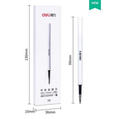 Ruột bút bi gel NUSIGN màu đen ngòi 0.5mm