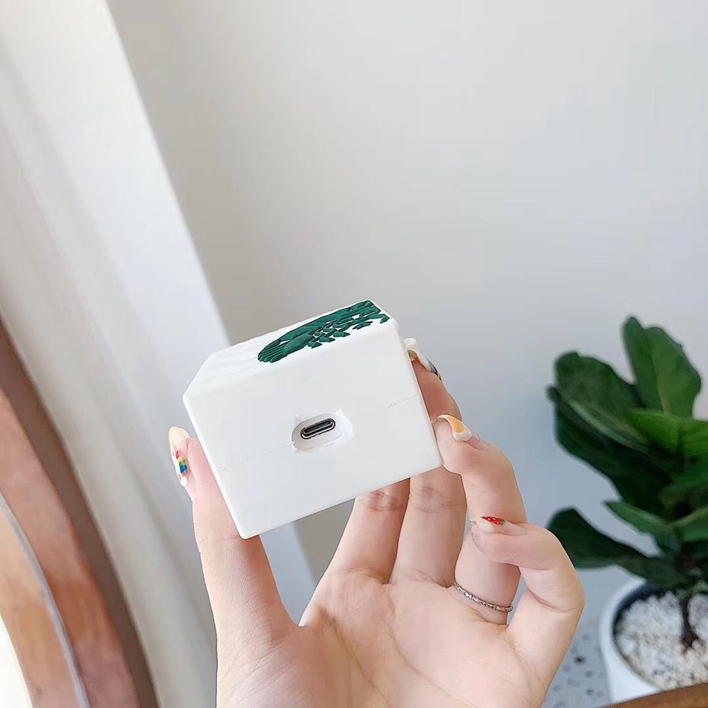 Vỏ bảo vệ hộp đựng tai nghe thích hợp cho Airpods 1 / 2 /Pro hình ly Starbucks đáng yêu