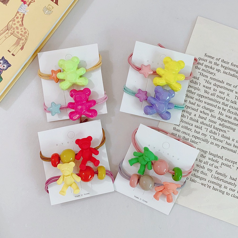 Dây cột tóc hình gấu dễ thương Ulzzang