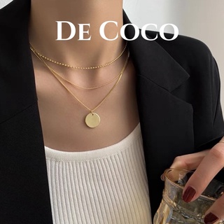 Vòng cổ titan layer ba lơp, Layering Necklace De Coco