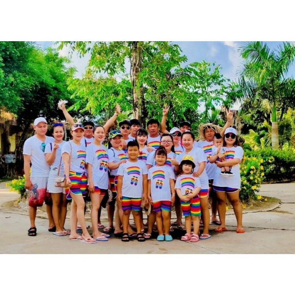 (chất kate thái 1 - kho HCM) quần cầu vồng đi biển, team - bộ hoa quả, trái cây big size- chuyên sỉ lẻ - nhuhuyen shop