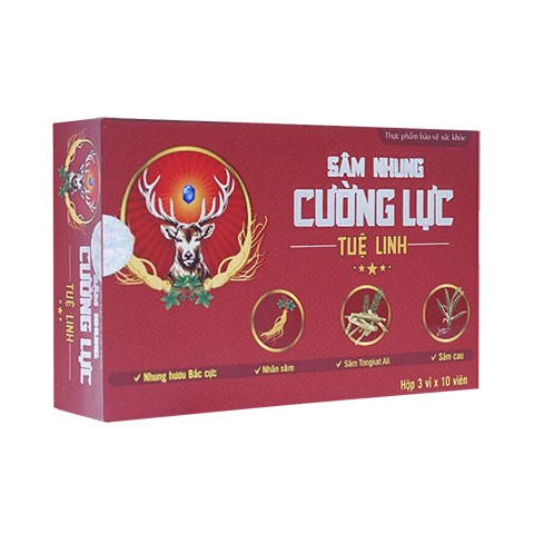 Sâm Nhung Cường Lực Tuệ Linh - Hỗ trợ bổ thận tráng dương, bổ khí huyết, tăng cường sinh lực, cải thiện sinh lý nam