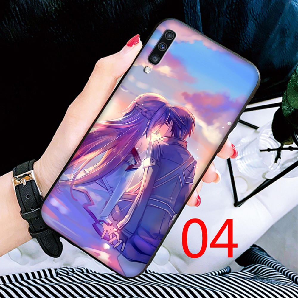 Ốp Lưng Silicone In Hình Sword Art Online Thời Trang Cho Samsung Note 20 Ultra 10 Plus 9 Lite 8 Pro A31 A51