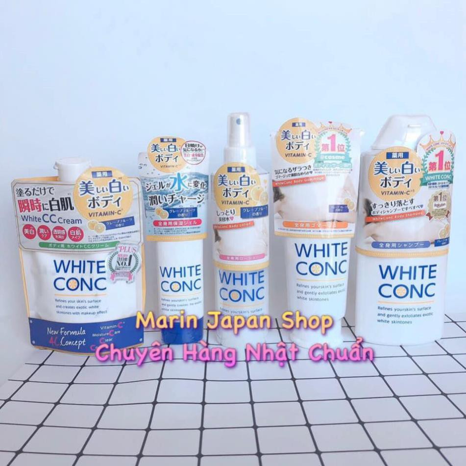 (Chuẩn Nhật) Bộ dưỡng trắng da Body trọn bộ white ConC nhật bản