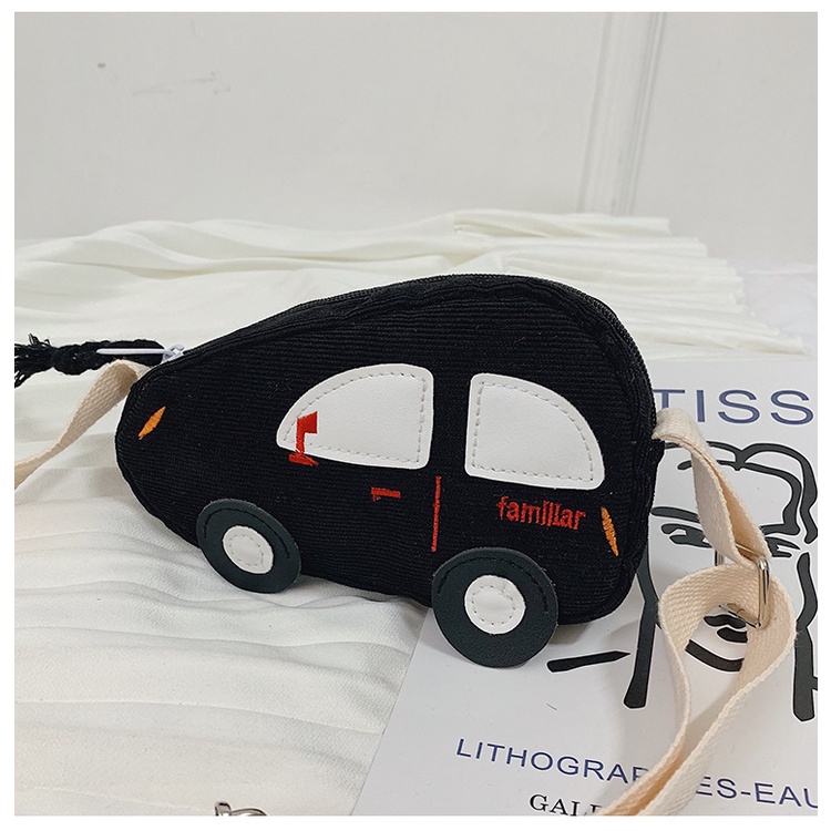 Túi Đeo Chéo Mini Vải Canvas Siêu Nhẹ In Họa Tiết Hoạt Hình Dễ Thương Cho Bé Trai Và Gái