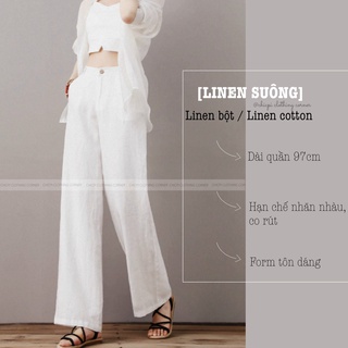 Quần suông linen siêu xu hướng thời trang tôn dáng