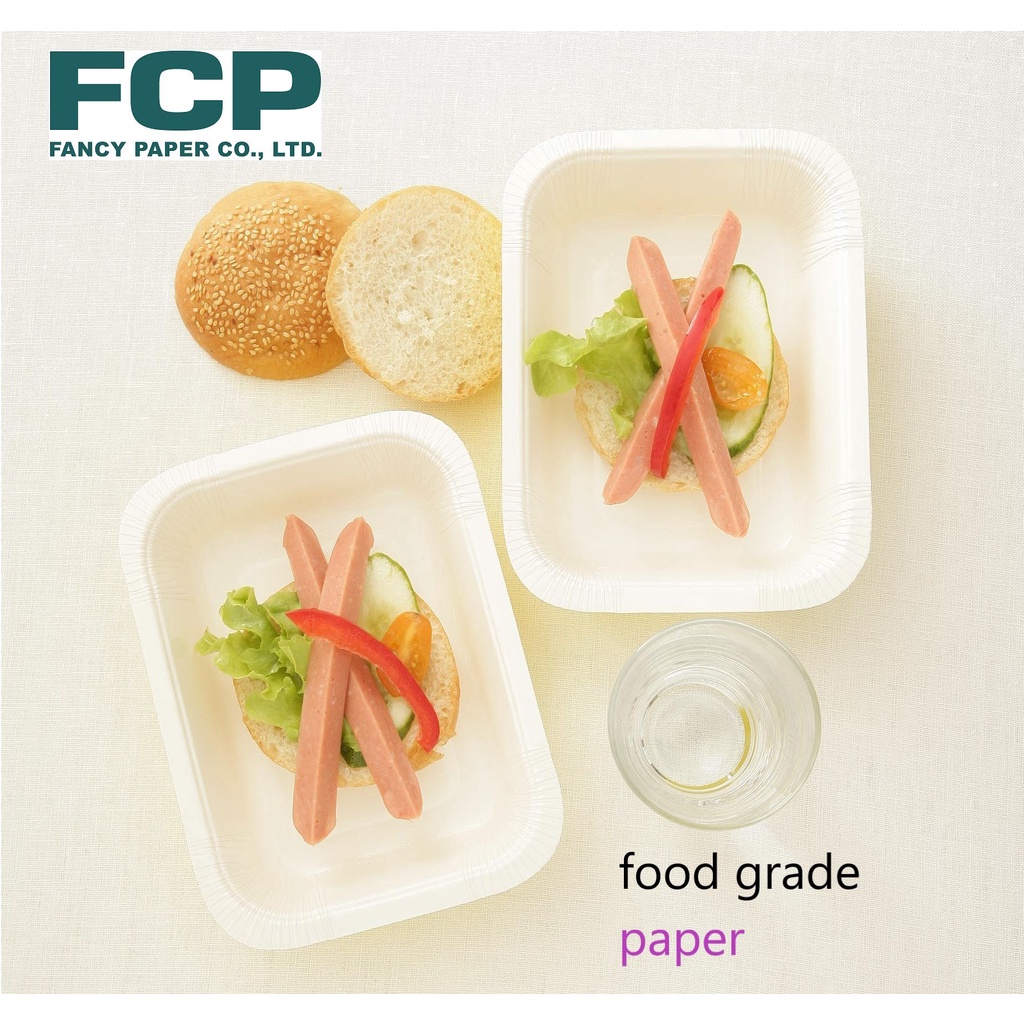 10 Khay giấy Fancy Thái Lan 650ml - không nắp