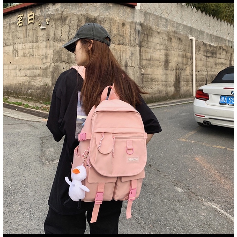 [CÓ SẴN] Balo Ulzzang, Balo Đi Học, Đựng Laptop Cho Nam Nữ Chống Thấm Nước M001