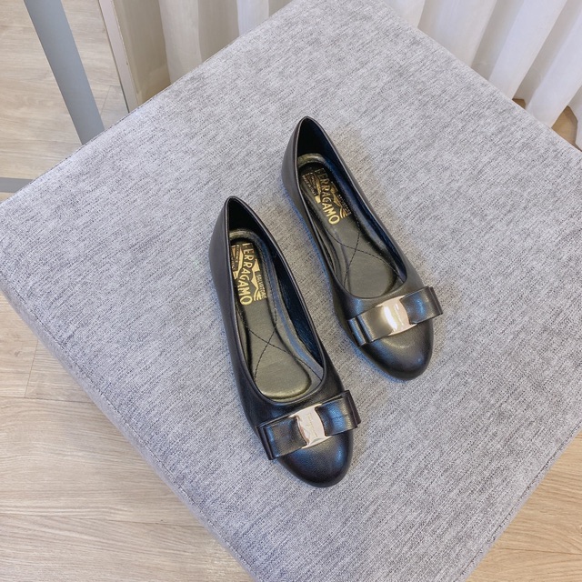 Giày búp bê da bóng phối nơ sang chảnh ( hàng đế đẹp) | BigBuy360 - bigbuy360.vn