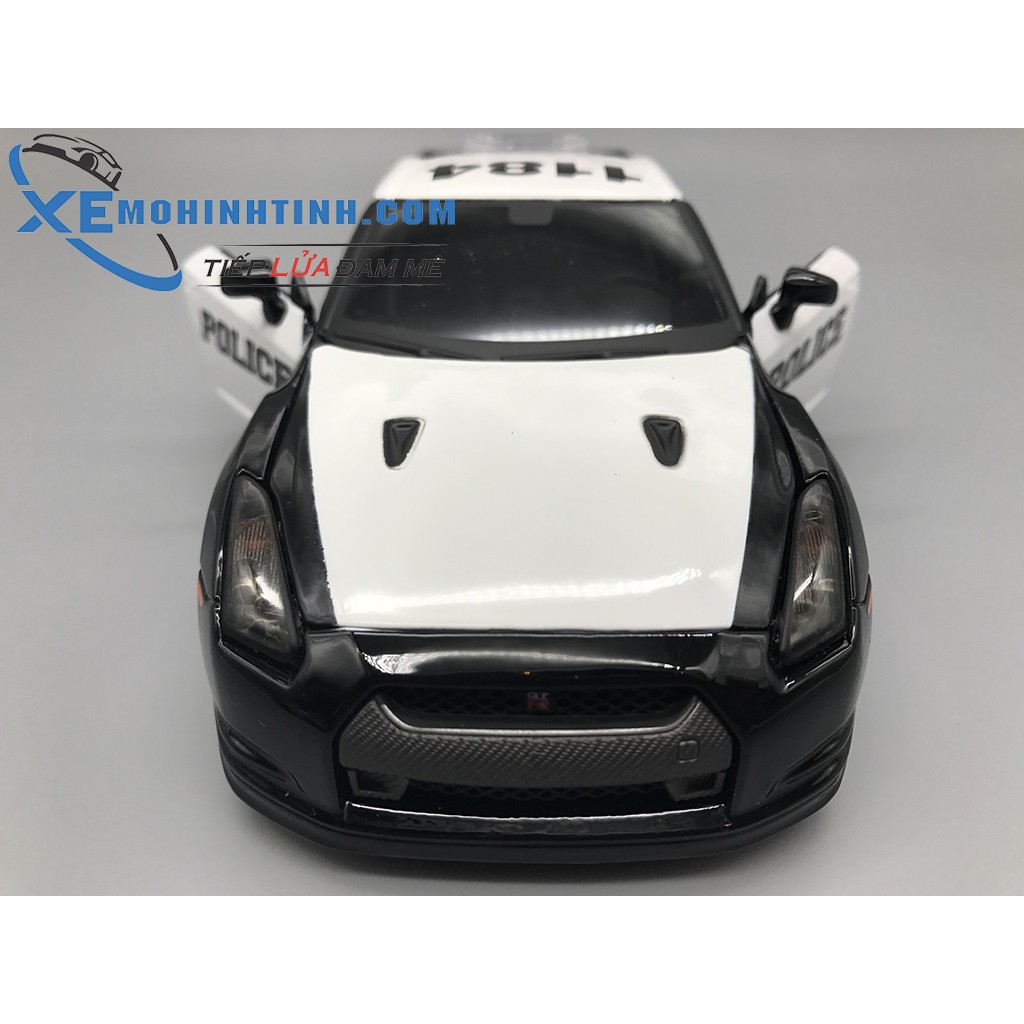 Xe Mô Hình Nissan Gt-R(R35) Police 2009 1:24 Maisto (Trắng)