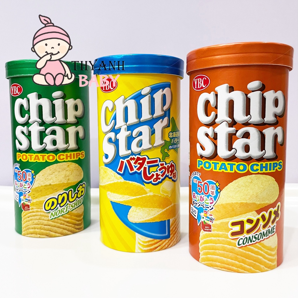 Bánh Snack Khoai Tây Không Chiên Chip Star 50g (cho bé 1 tuổi trở lên )