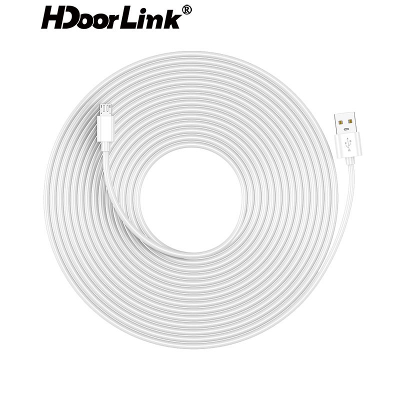 Cáp sạc HdoorLink dành cho điện thoại Android / camera thông minh Xiaobai Dafang 360 dài 1m / 5m /10m