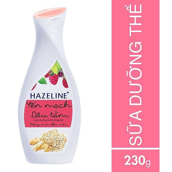 Sữa dưỡng thể dưỡng ẩm Hazeline yến mạch dâu tằm 230ml