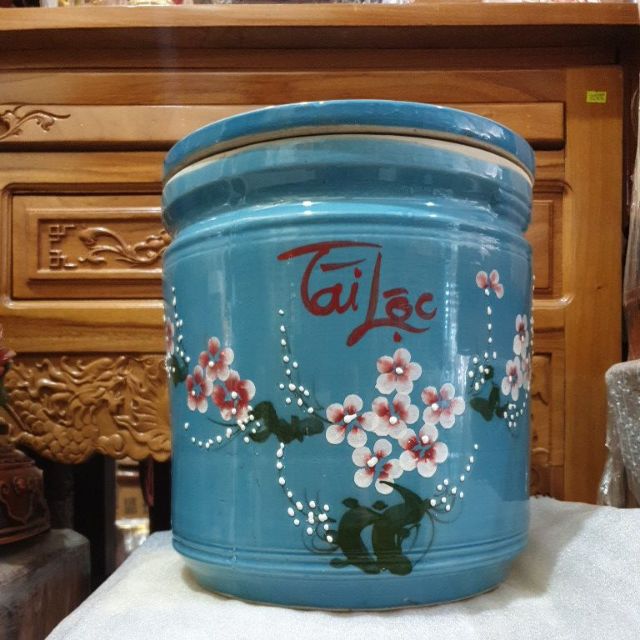 Hũ đựng gạo bát tràng Việt Nam đựng 15kg | BigBuy360 - bigbuy360.vn