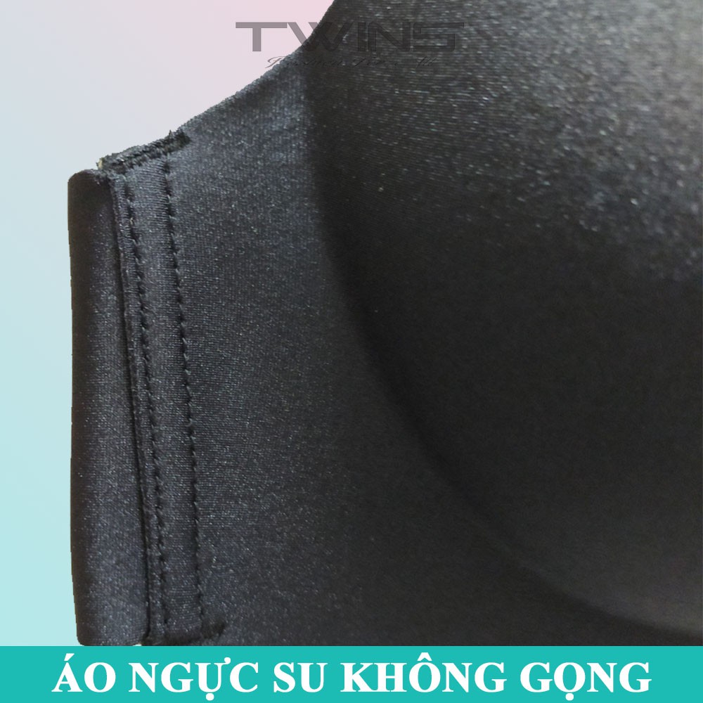 Áo ngực không gọng nữ nâng ngực chất liệu su bàn tay mút vừa cúp xéo thoải mái mềm mịn size 34, 36, 38