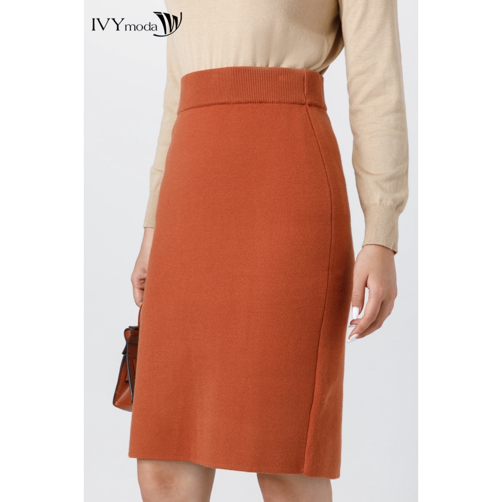 Chân váy len nữ dáng bút chì IVY moda MS 30T0051