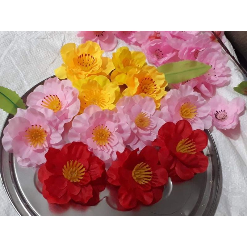Hoa Đào Mai  Bán theo kg, mai đào bông lớn, Chùm hoa mai đào lớn, hoa mai đào trang trí tết