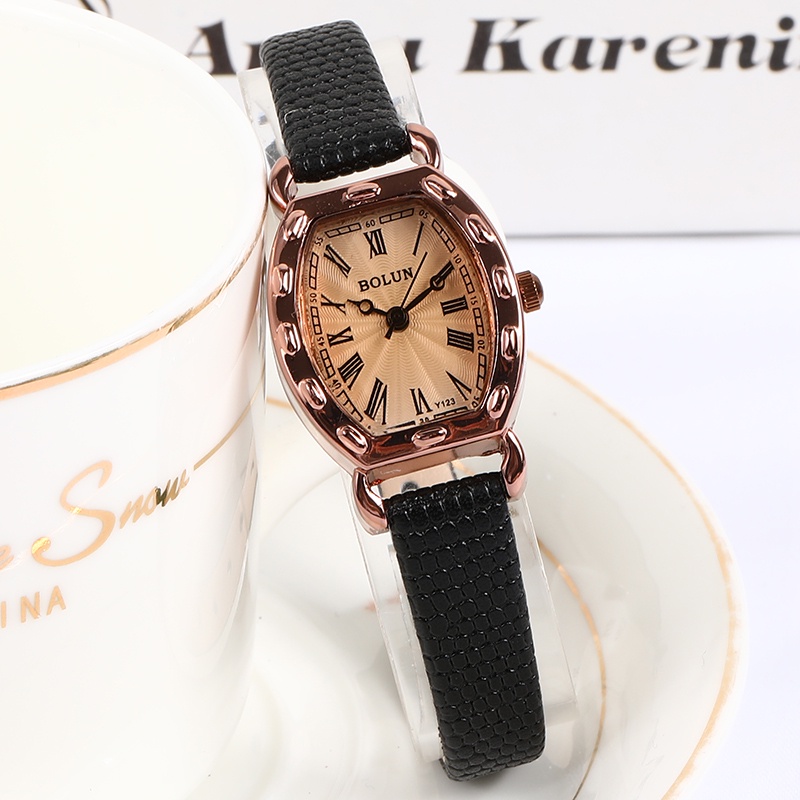 [Siêu hot] Đồng hồ nữ Bolun dây da Fullbox Mặt chữ nhật đính đá siêu xinh size 22mm. Đồng hồ thời trang giá rẻ | BigBuy360 - bigbuy360.vn