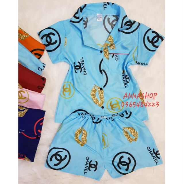 PIJAMA KATE ĐÙI MẪU 1 - VẢI BAO ĐẸP