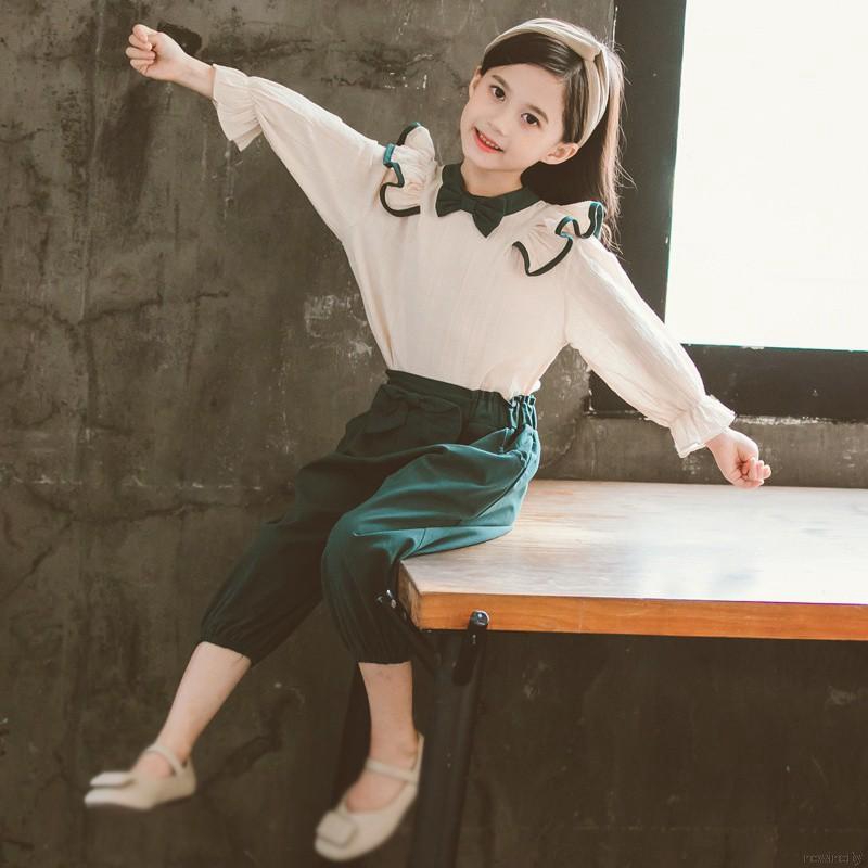 Set quần áo phong cách Hàn Quốc đáng yêu cho bé gái