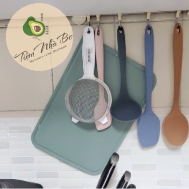 Thớt silicon kháng khuẩn Bluemama, thớt Hàn quốc nấu ăn cho bé