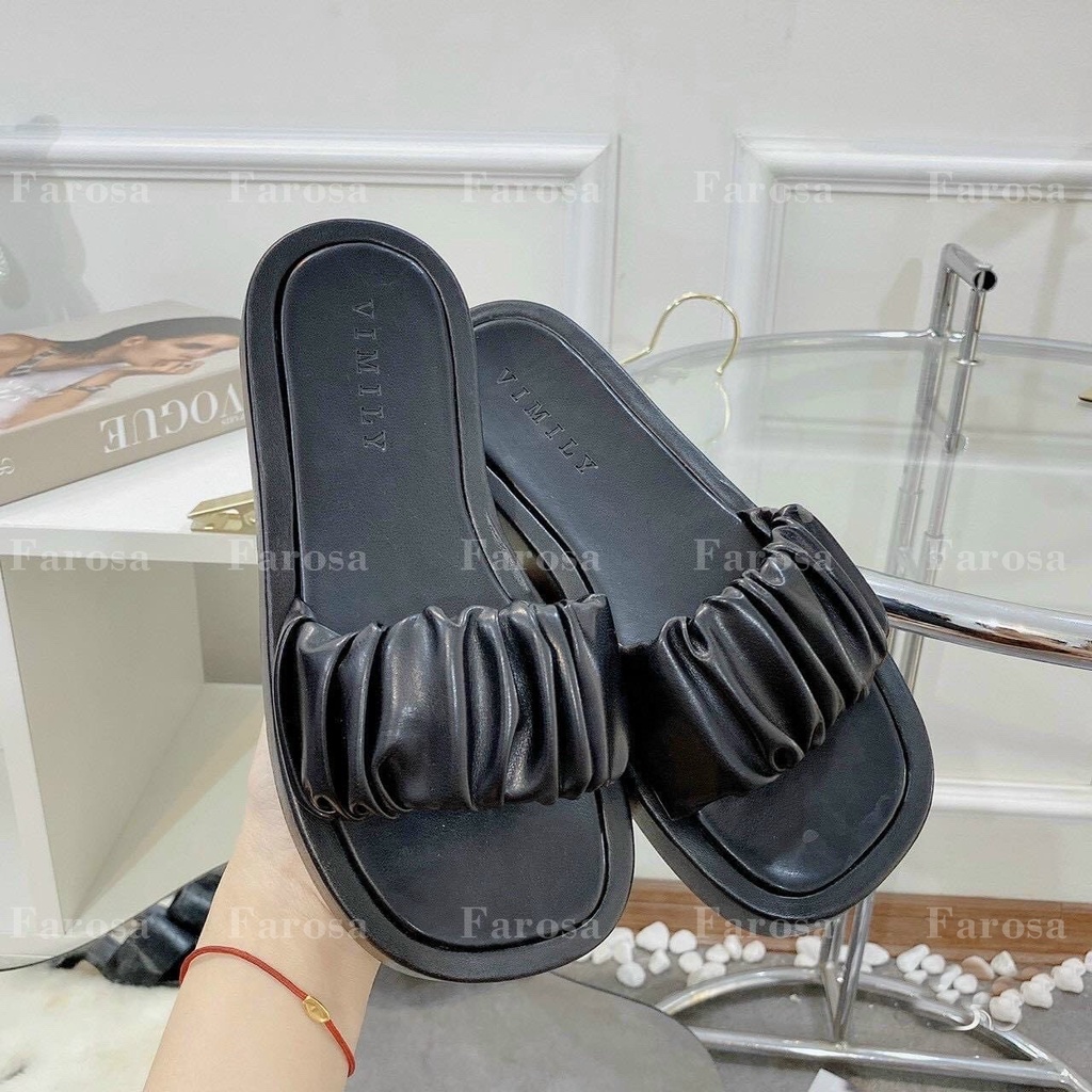 Dép lê nữ đế bánh mỳ quai nhún bản ngang cực êm mã B75