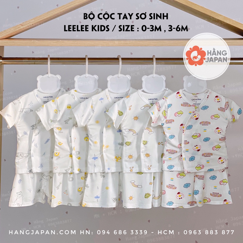 Bộ quần áo cộc tay/ dài tay cho trẻ sơ sinh tới 6 tháng