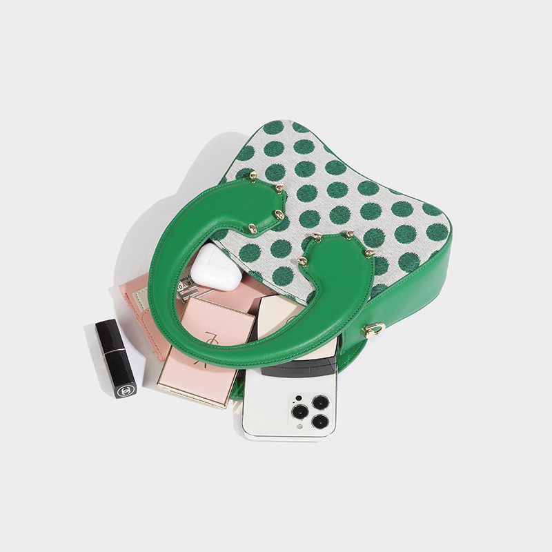 IELGY Túi Đeo Chéo Màu Sắc Tương Phản Phối Dây Xích Thời Trang Cho Nữ