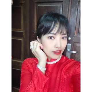 Bộ trang sức kiềng cổ đính đá 4 món( Ảnh thật cuối)