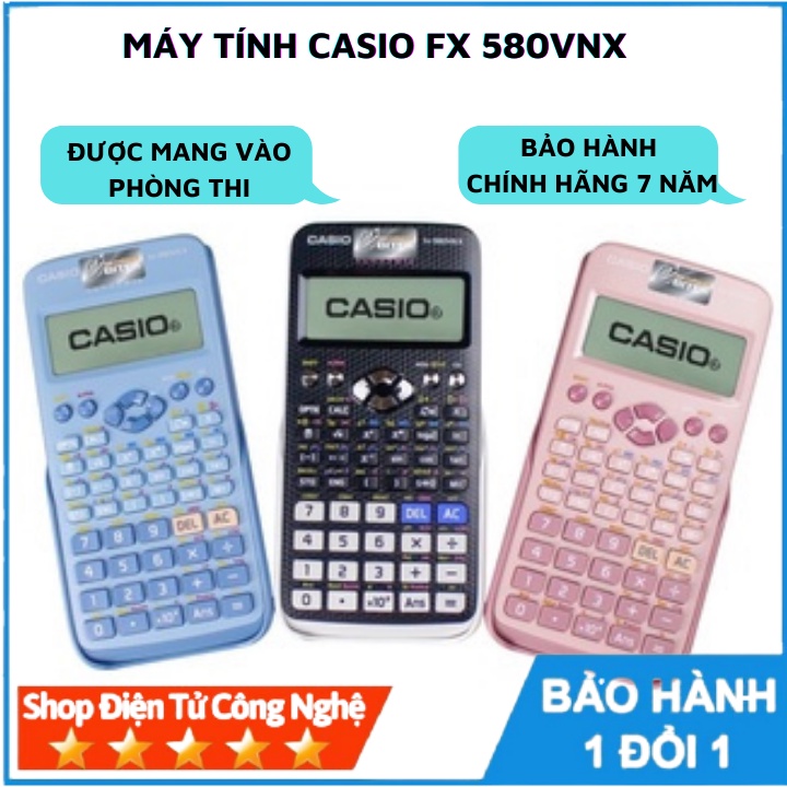 Máy tính Casio FX 580VNX được mang vào phòng thi