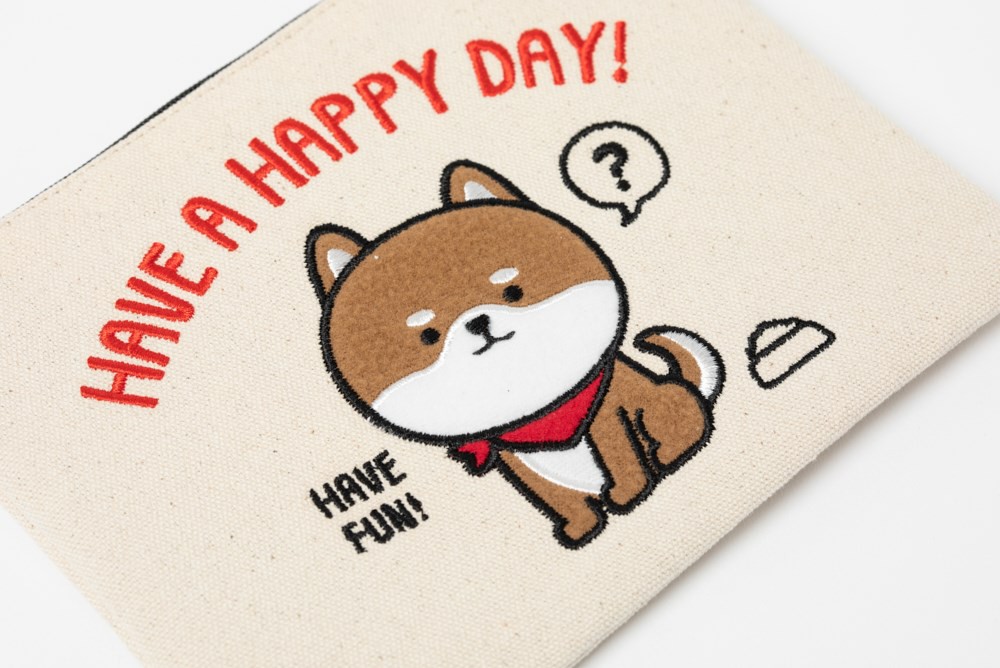 Túi Đựng Đồ Dùng Cá Nhân ARTBOX Hàn Quốc Dáng  Họa Tiết Chú Cún Shiba Đáng Yêu