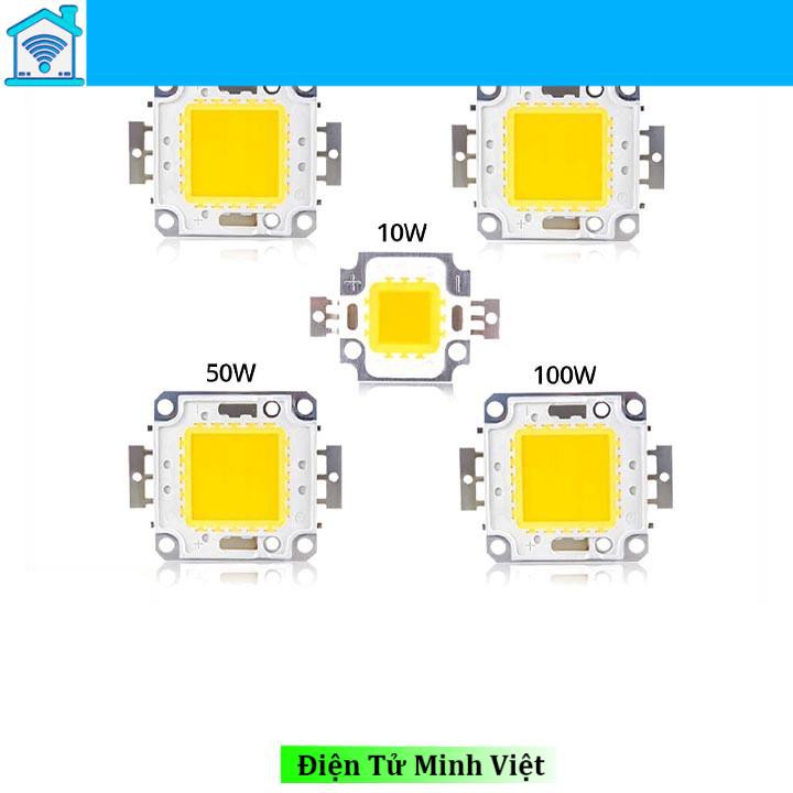 Nhân LED 12V 100W Màu Trắng Sáng/Vàng Ấm