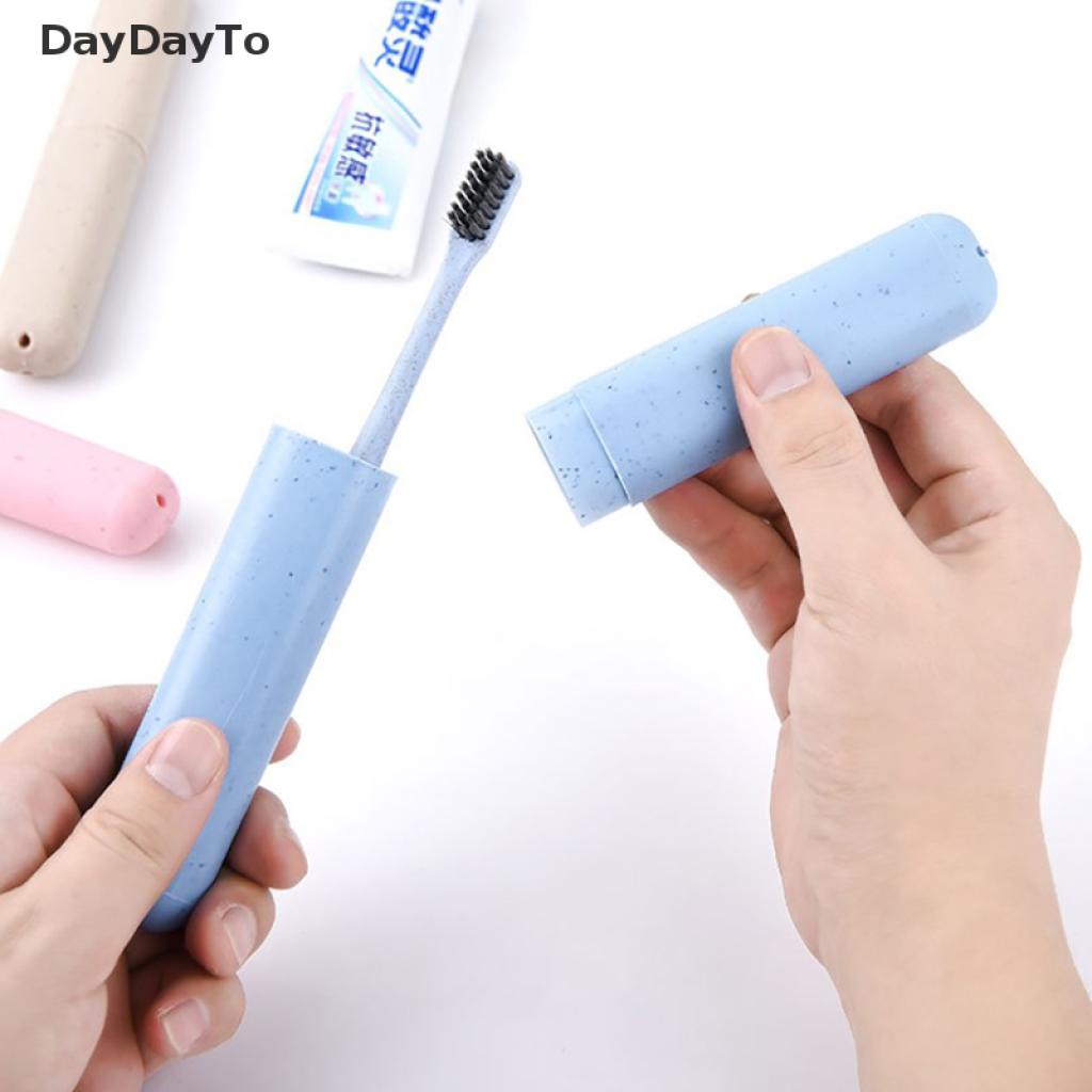 Hộp Đựng Bàn Chải Đánh Răng Bằng Rơm Lúa Mì Tiện Dụng Mang Theo Du Lịch