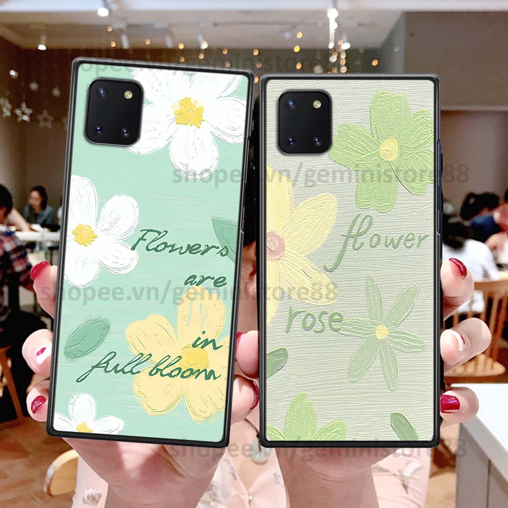 Ốp Samsung Note 10 Lite in hình hoa lá nhiều màu sắc siêu đẹp, siêu xinh, siêu cá tính